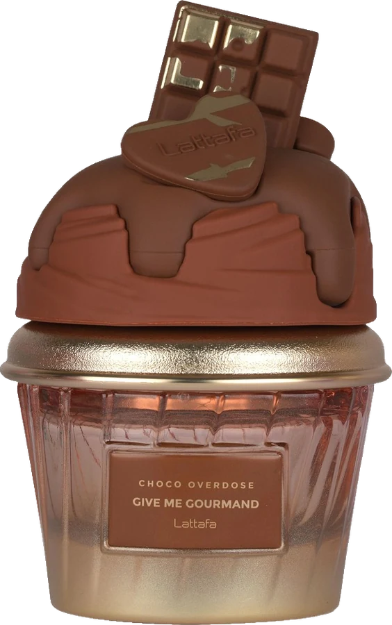 Frasco original de Give Me Choco Overdose de Lattafa